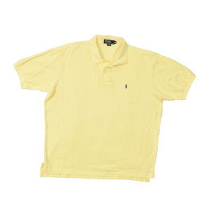 Polo by Ralph Lauren Yellow Polo Shirt Short Sleeve Men's Regular Size XL Pony